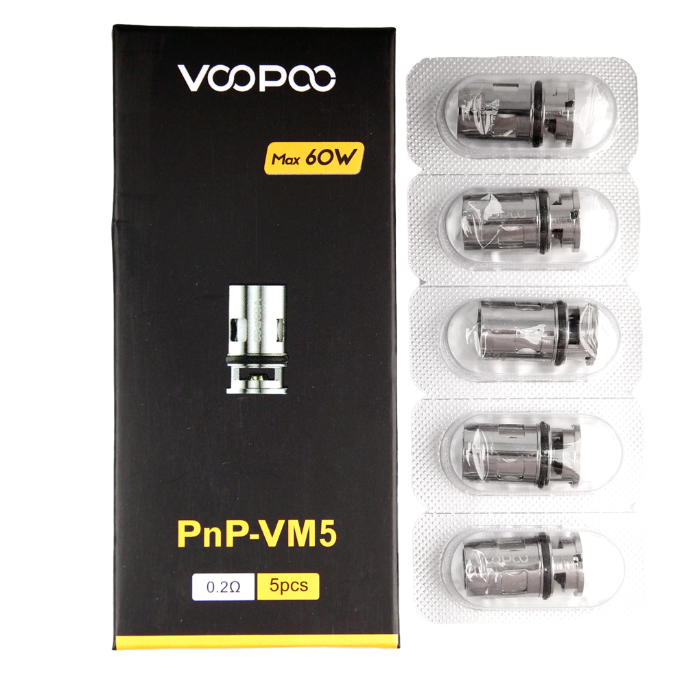 

100% original Authentic Voopoo PnP Coil Head VM1 VM3 VM4 VM5 VM6 TM1 M2 Mesh R1 R2 Vape Core for Vinci R X Drag S Argus RX Air Free DHL