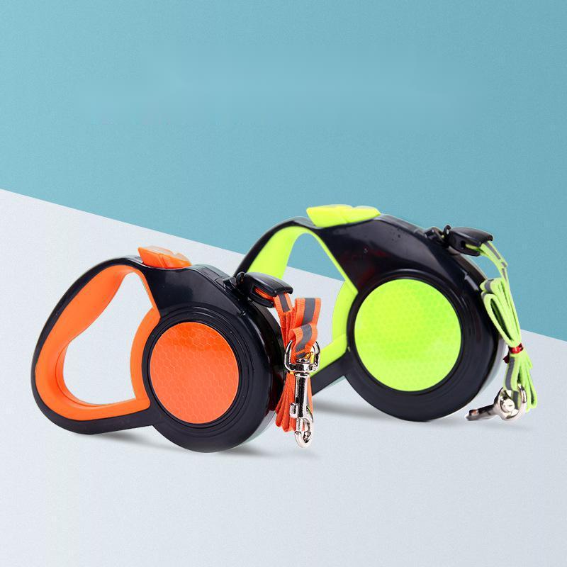 

The New Dog Traction Rope Automatic Retractable Reflective Rope Reflective Sticker 3 Meters 5 Meters Reinforced Dog Walking