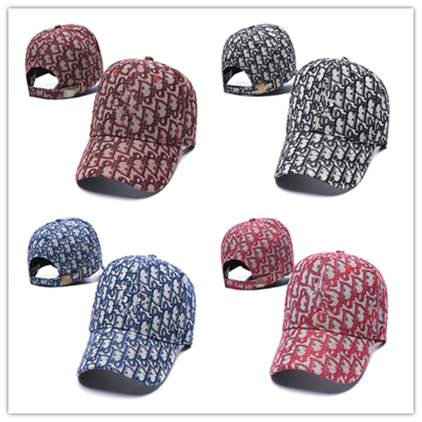 

2021 wholesale price mens designer hats snapback baseball caps luxury lady fashion hat summer trucker casquette women causal ball cap high quality, Blue;gray