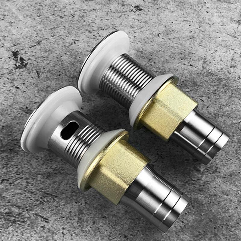 

Other Bath & Toilet Supplies 1pcs Stainless Steel Click Slotted Basin Sink Tap Drain Overflow Hole Push Button Up Clack Waste Plug