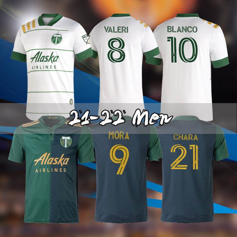

mls 21 22 Portland Timbers soccer jerseys home 2021 2022 camisetas de fÃºtbol Valeri MORA Williamson Blanco Niezgoda CHARA football uniform, Black;yellow