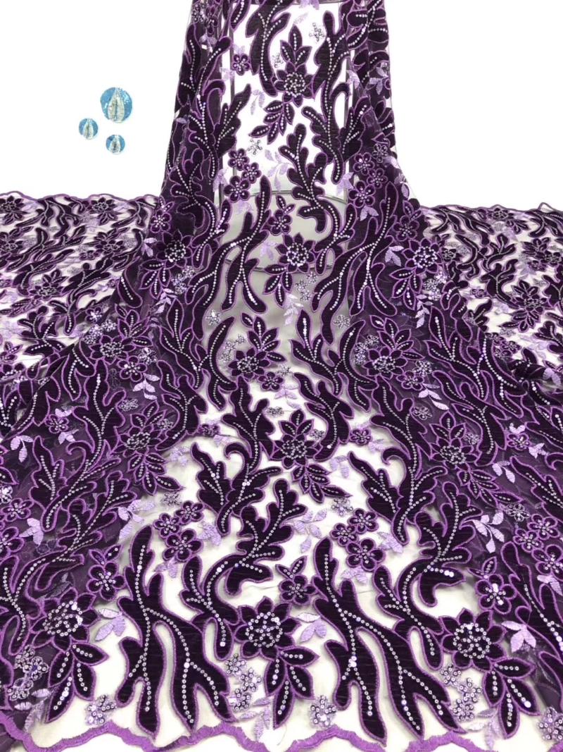 

Hot Koop Borduren 3D Patroon Kant Stof met Pailletten Afrikaanse Franse Tulle Mesh Kant Goud Pailletten Stof 5yards