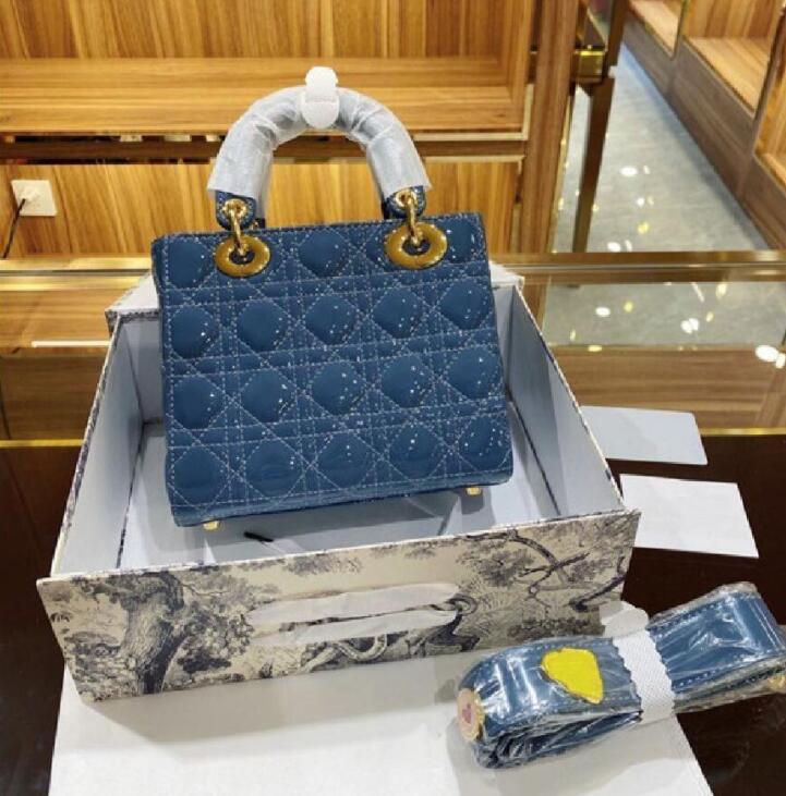 

2021 Designer Luxury Handbags Purses Women Shoulder bag Genuine Leather with Houndstooth Fabric CrossBodybag Saddle Handbag High Quality Bag, Black