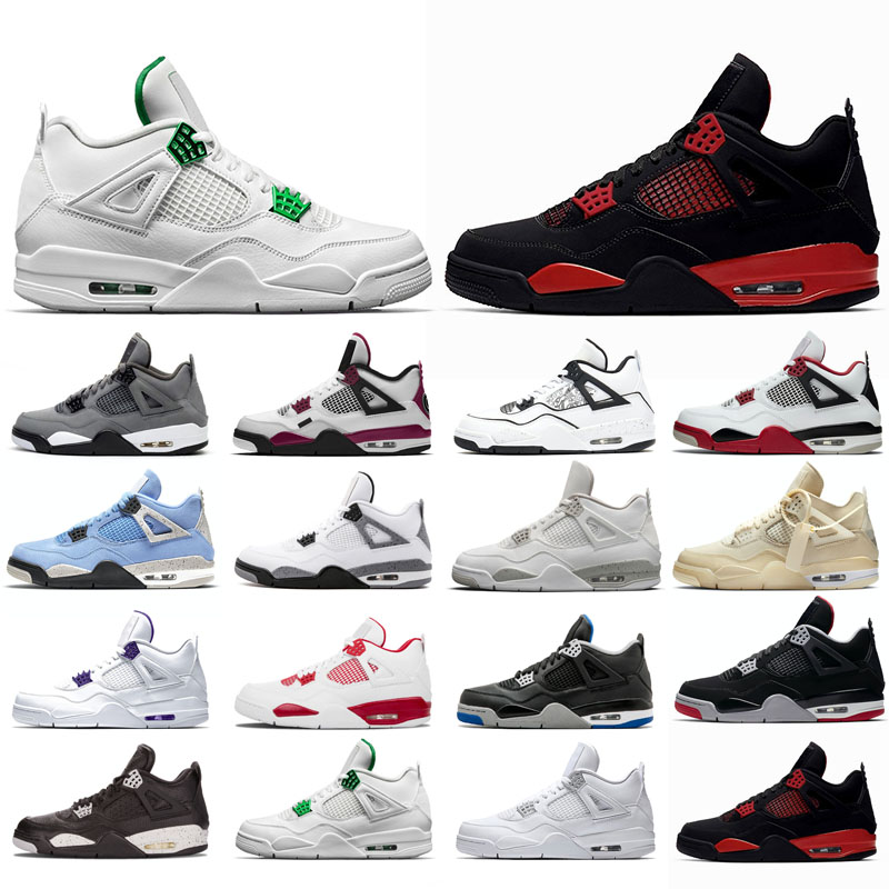 

2021 new basketball shoes 4s man White Oreo Cement University Red Flat Travis Sail Thunder Olivia Kim Black Cat Taupe Haze Pine Green Pure Money Neon Grey Bred purple, Diy