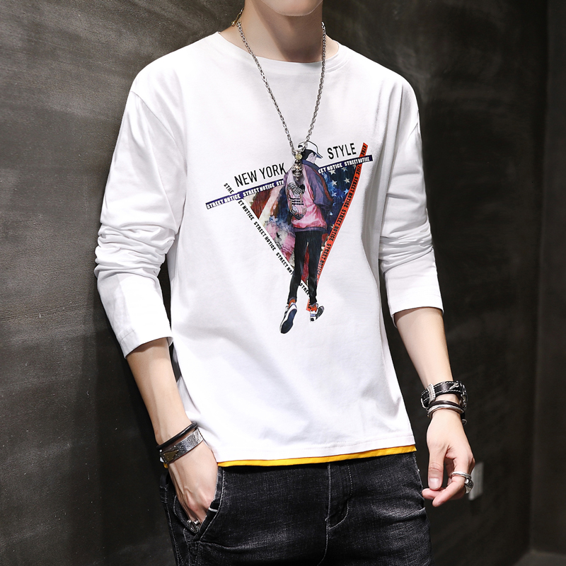 

2021 New T-shirt Japan Harajuku Hip Hop T-shirts Men Long Sleeve Loose t Shirt Casual Letter Print Tshirts Boys Brand Tees Male Snfg, Turquoise