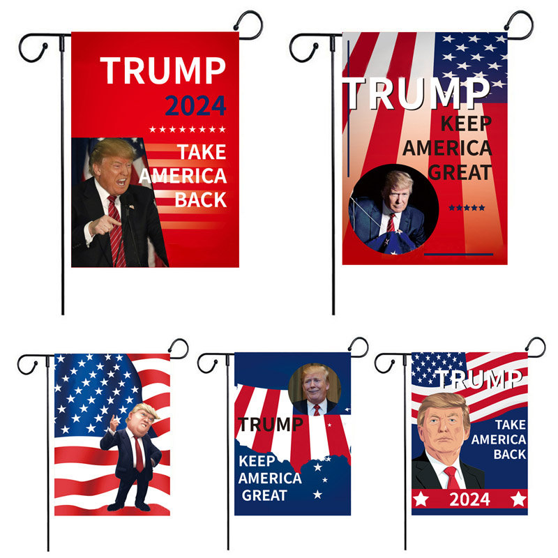 

30*45cm Trump 2024 Campaign Garden Flag Decoration Banner 7 Styles Free Delivery