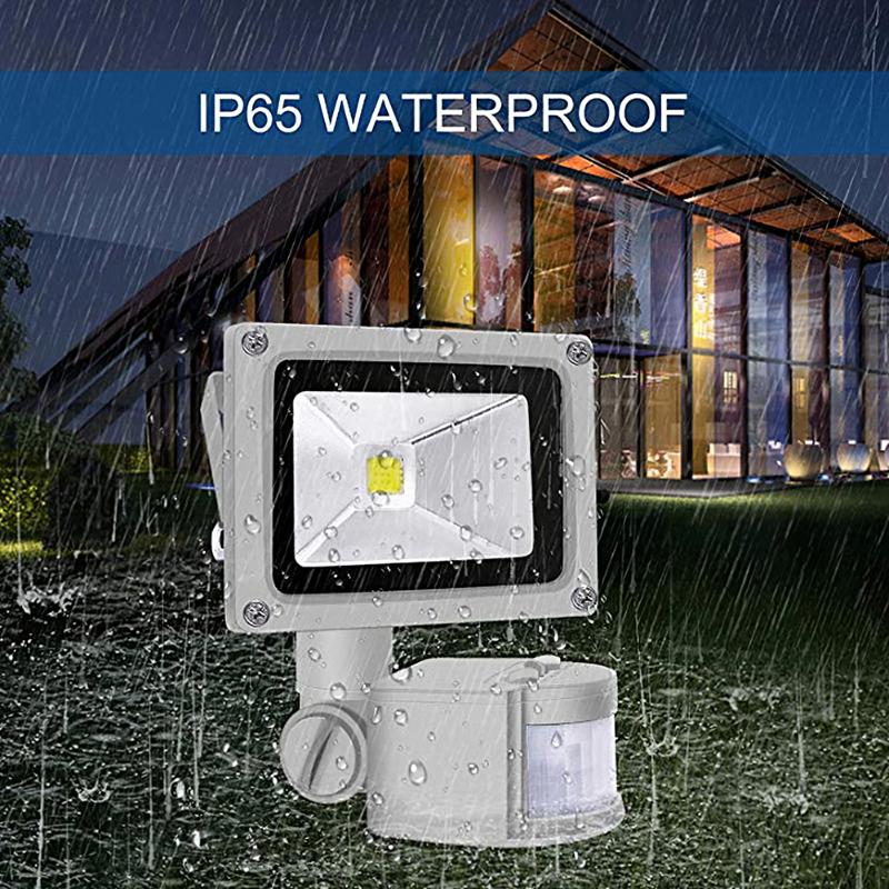

Black And Gray Motion Sensor Flood Light Outdoor,10W Induction LED Lamp IP65 Waterproof Spotlight Security With US Plug Outdoor Wall Lamps