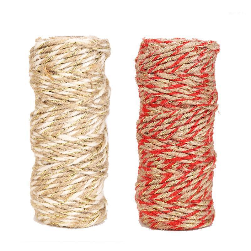 

Gift Wrap 25m/roll 3mm Cords Twisted Jute Rope Ribbon Bags Boxes Wrapping Packaging Supplies String Decorative Ropes