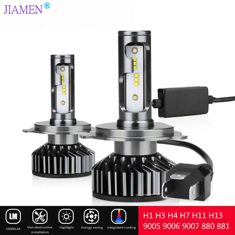

Car Headlights JIAMEN H7 LED H4 Bulbs H1 Light Mini H11 9005 9006 9012 Fog Lights 12000LM 100W 6500K 12V 24V Automobiles Running