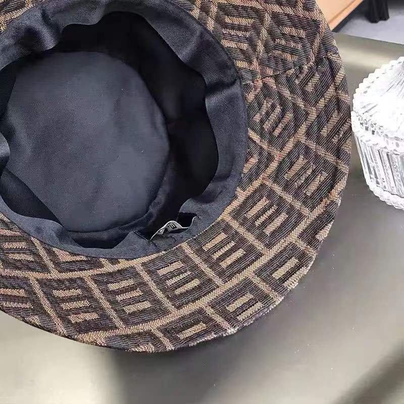 

Bucket Hat Designer Cap for Men Woman Caps Beanie Casquettes fisherman buckets hats Fashion, Brown