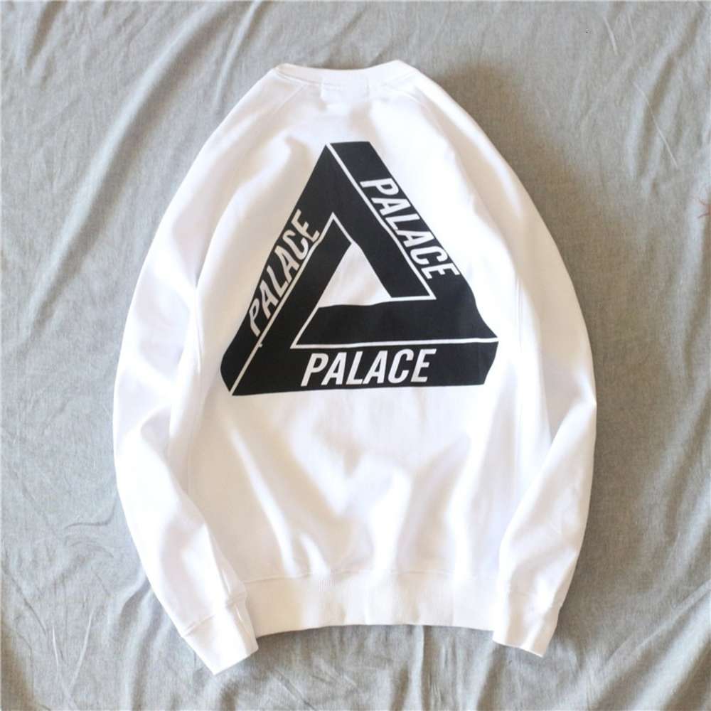 

Street fashion brand palace triangle loose fitting simple men's and women's long sleeve sweater, Black