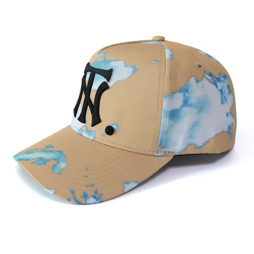 

Fshion 5 Pnel cps ufcturer wholle embroidery frme bsebll cp, printing frme ht men bsebll hat, Sky blue