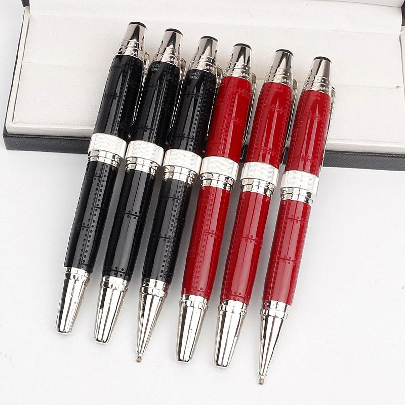 

Luxury Mt Pen Limited Special edition St. Exupery Signature Wine red Blue Black Resin Roller Ballpoint Fountain pens Writing office supplies with Serial number, As pic show