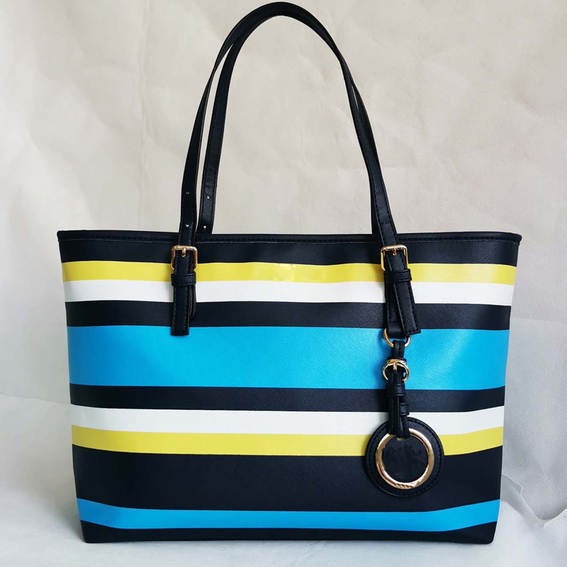 

Pink sugao women luxury designer handbags tote bag pu leather strip shoudler with letter fashion girl purse shopping high quality, Red