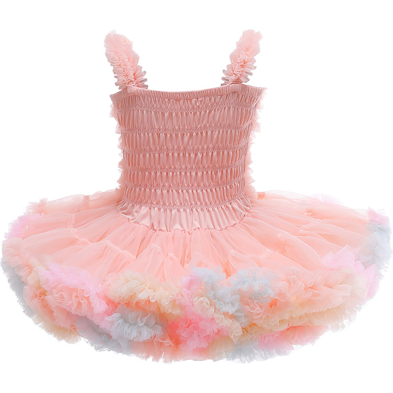 

Designs Summer Baby Kids Dresses Pink Frocks Soft Ruffle Children Baby ToddlerGirls Princess Party Tutu Dress 3-10 Years, Customize