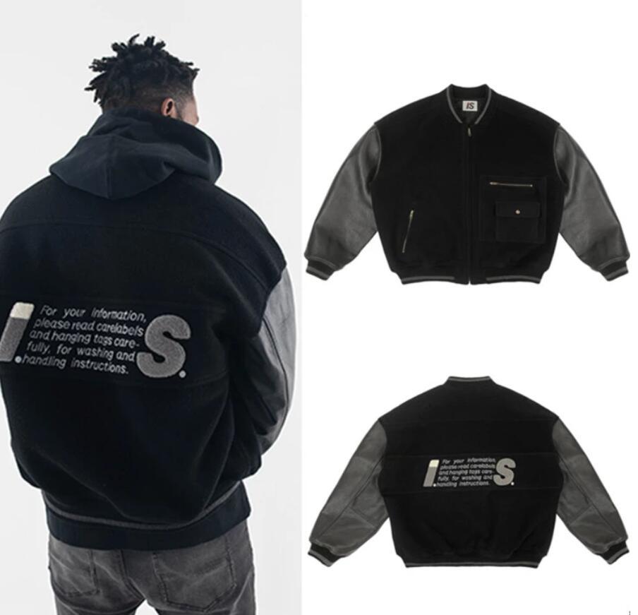 

2021 20fw New Hip-hop I.sports Archive Bomber Is Varsity Baseball Men Women Best-quality Sleeve Stitching Jackets Coat Fzvl