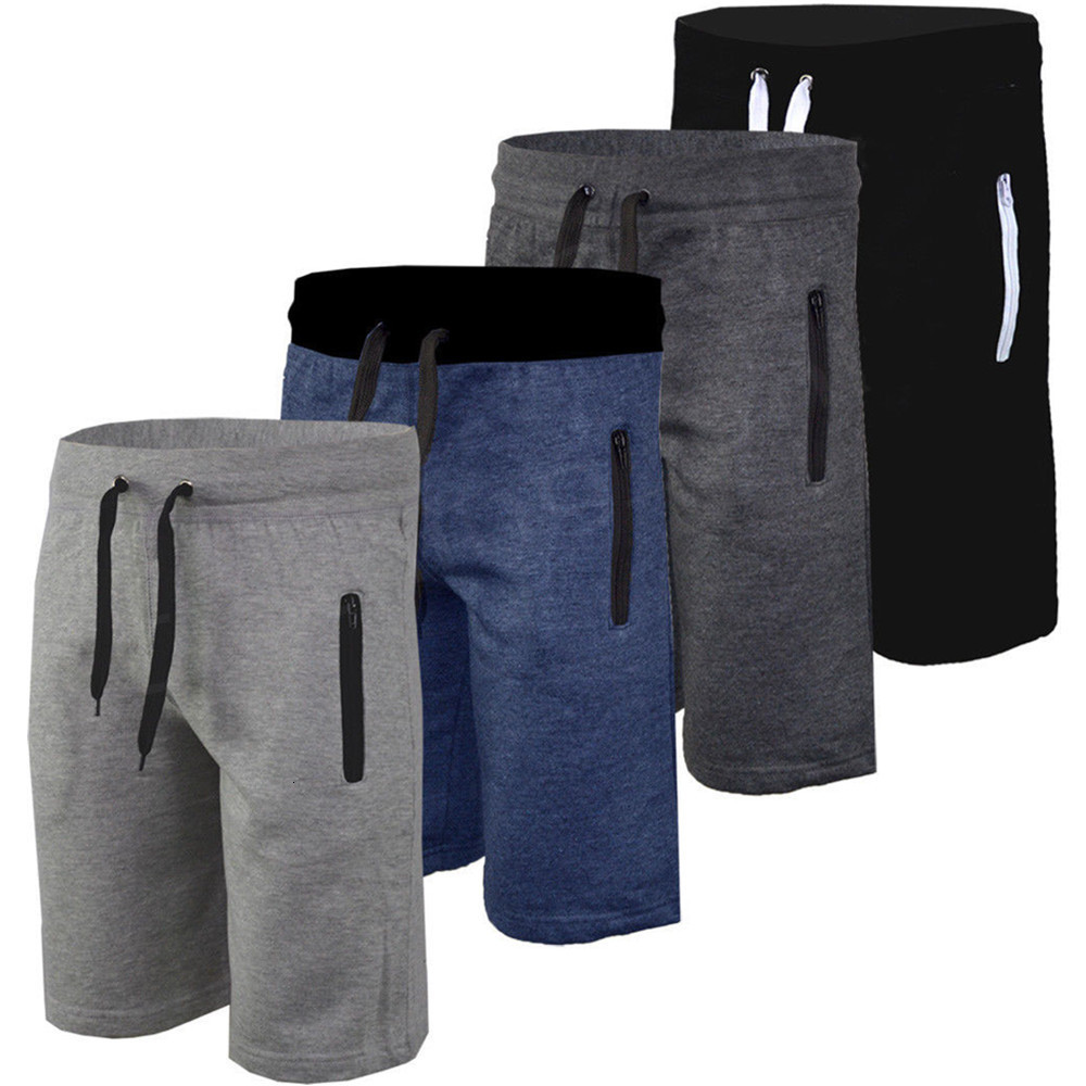 

2021 New Summer Solid Casual Men Sweatpants Fashion Mens Shorts Man Streetwear Male Clothing Short Sports Sweat Pants Plus Size 3xl Hsiu, Black