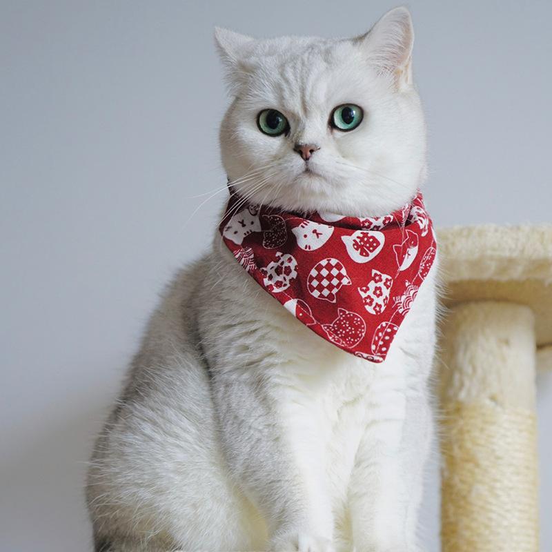 

Cat Costumes Pet Scarf Bib Dog Christmas Lovely Sweet Buckle Adjustable Accessories