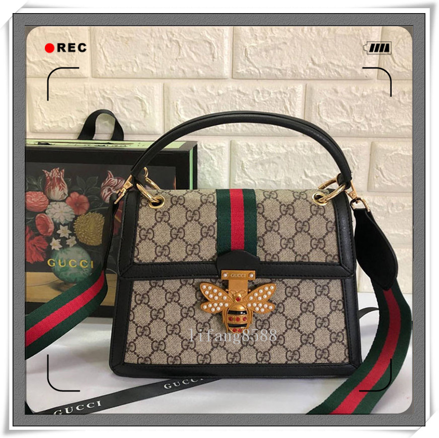 

2021 Totes Handbags Shoulder Bags Handbag Womens Bag Backpack Women Tote Purses Brown Bags Leather guci Clutch Fashion Wallet Bags gg, Red;black