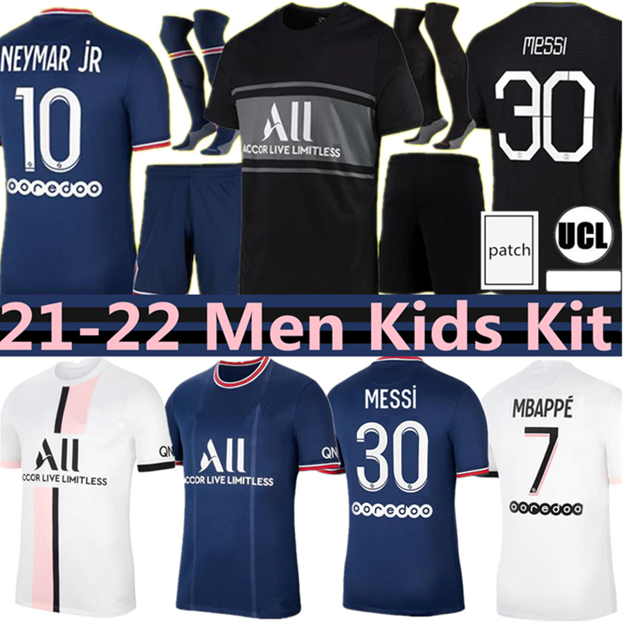 

21 22 Messi MbaPpe KEAN neYmar Jr soccer jerseys ICARDI 2021 Maillots de football shirts 2022 MARQUINHOS VERRATTI KIMPEMBE men kids kit uniforms enfants maillot Wear, Colour 1