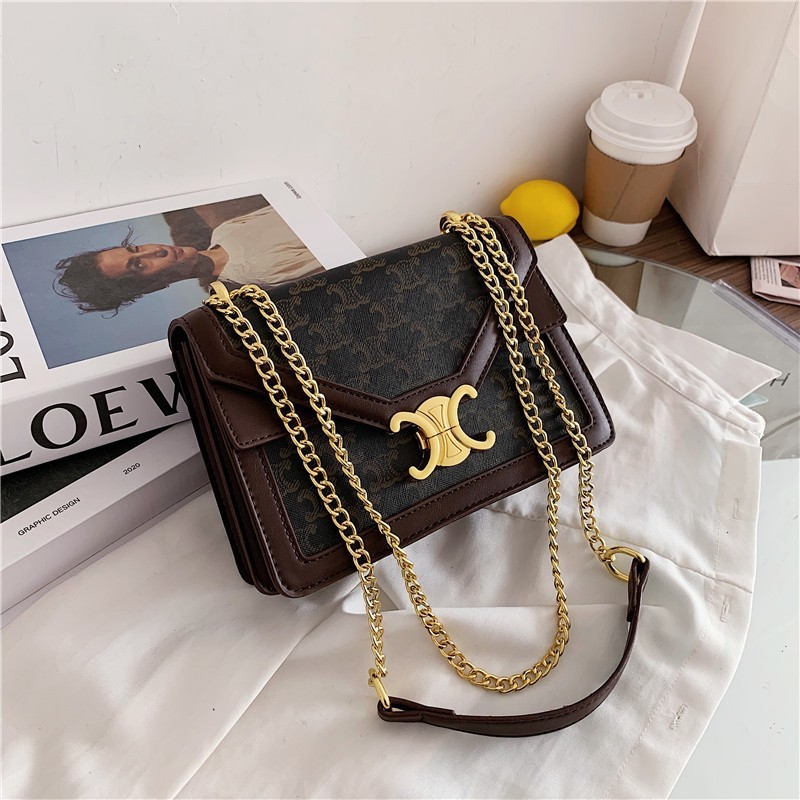 

Luxury design handbag Autumn and 2021 new fashion triumphal arch beancurd bag, Khaki