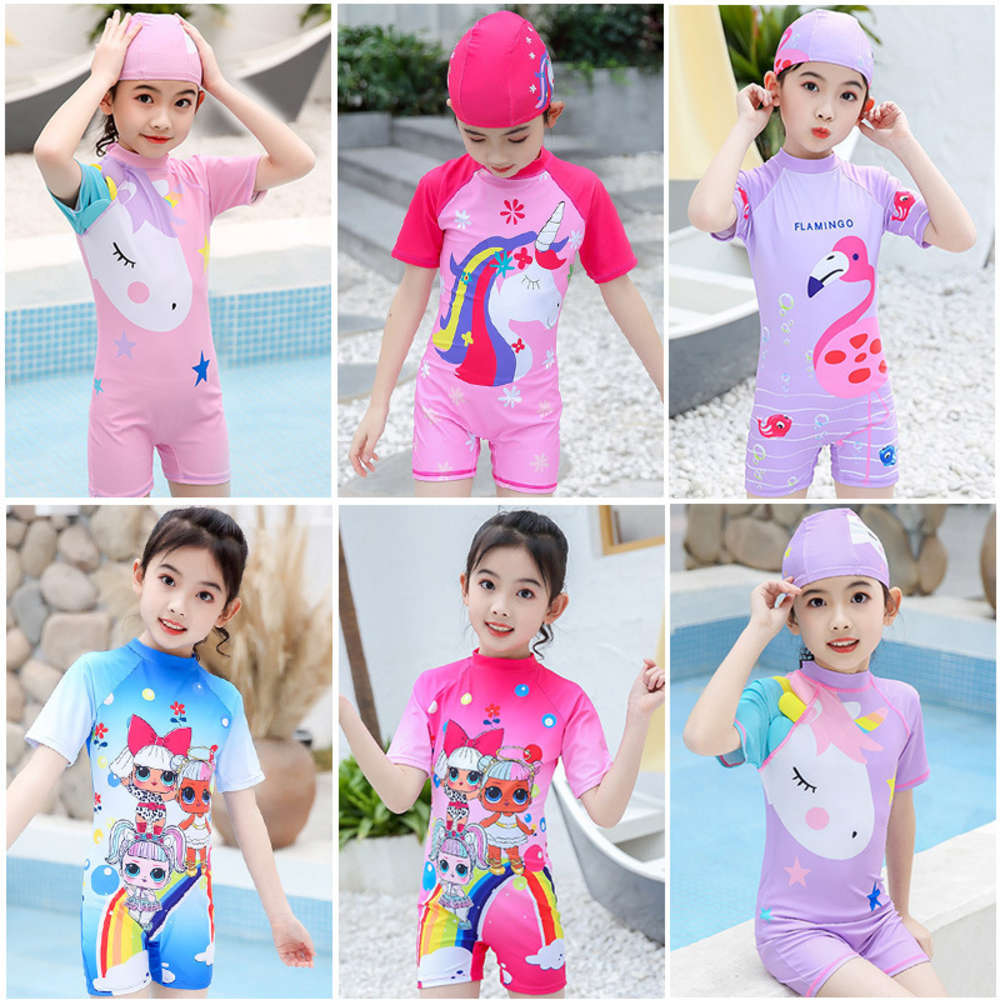 

girls' swimsuit one piece Cute Princess Girls', Blue
