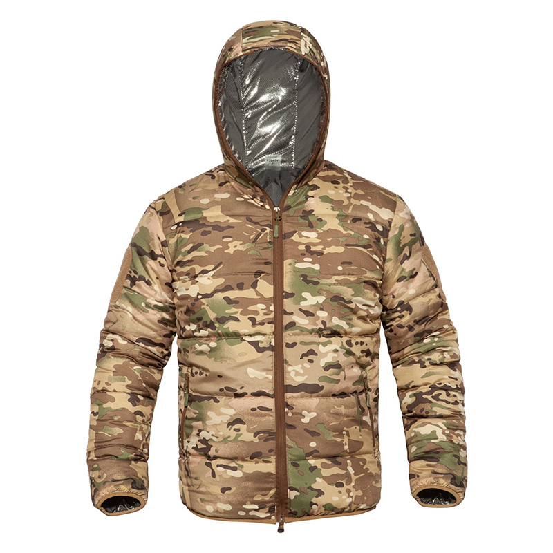 

2021 New Men's Winter Warm Thick Waterproof Casual Cotton Coat Male Autumn Outdoor Windproof Hat Parkas Camouflage Jacket 5o2w, Black
