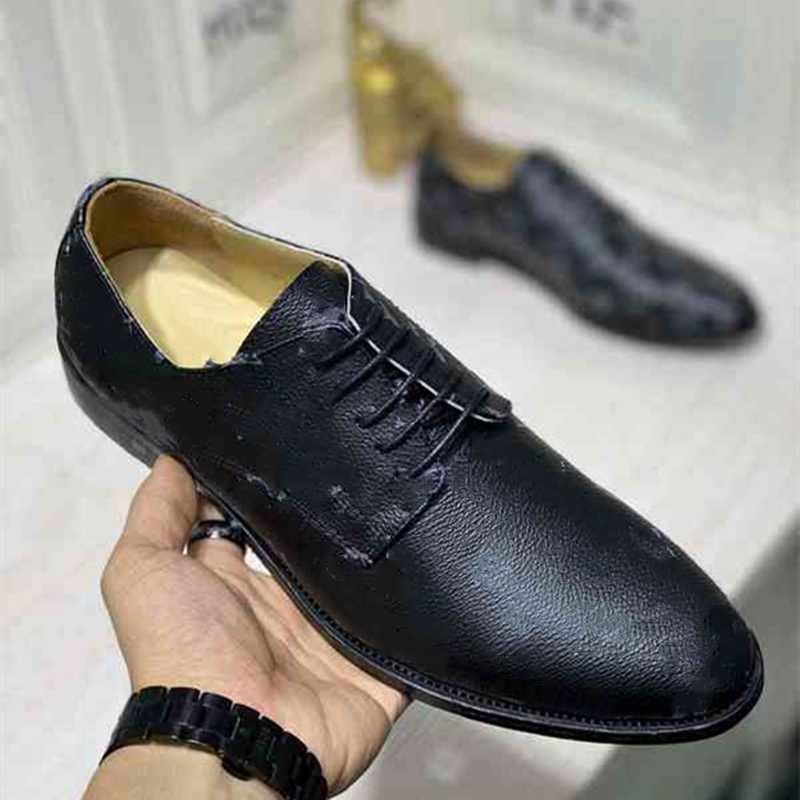 

New Formal Shoes Mens Dress Shoes Leather Casual Shoe Classic Social Shoe Oxford for Men Fashion Zapatillas Hombre, Shoelace