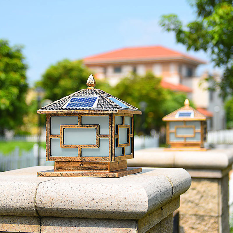 

2021 New Updated Version, Two-color Temperature Adjustment, Electricity + Solar Free Air Lighting, Impermeable Lamp.25* 25*30cm 0zns