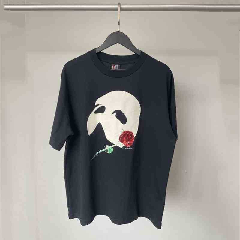 

men's t-shirts t shirts luminous ye kanye west sunday service t men women 1:1 opera phantom t-shirt retro anfj, White;black