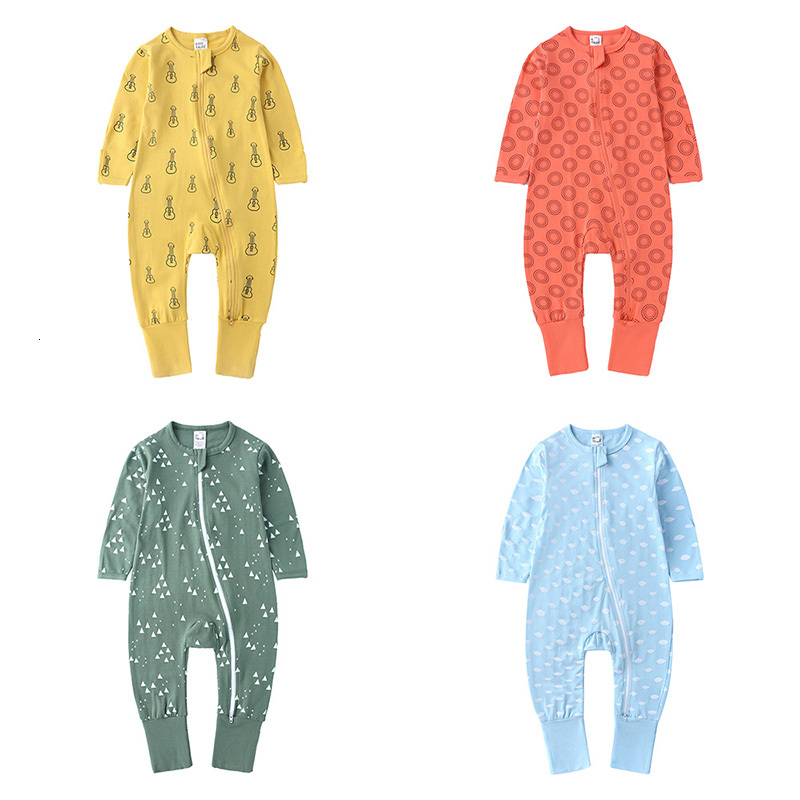 

2021 New Boys Outfits Spring Autumn Baby Rompers Cotton Short Sleeve Newborn Clothes Fashion Infant Clothing 6-24 Months W98u, Brown