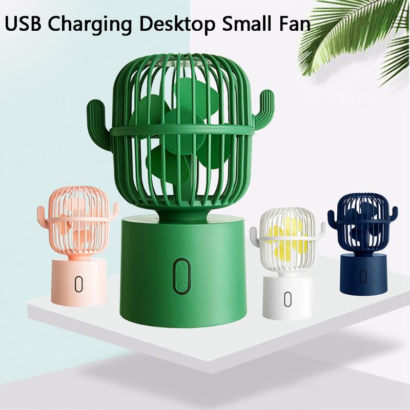 

Summer Shaking Head Desktop Fan Air Cooler Rechargeable Usb Cooling Fan Portable Mini Personal Desk Fans Travel Home