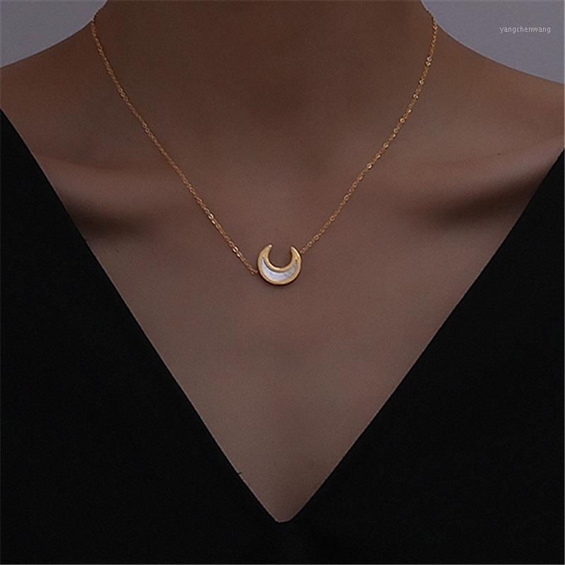 

Chains 2021 Arrival Necklaces Fashion Women Classic Link Chain Metal Moon All Compatible Female Elegant Jewelry