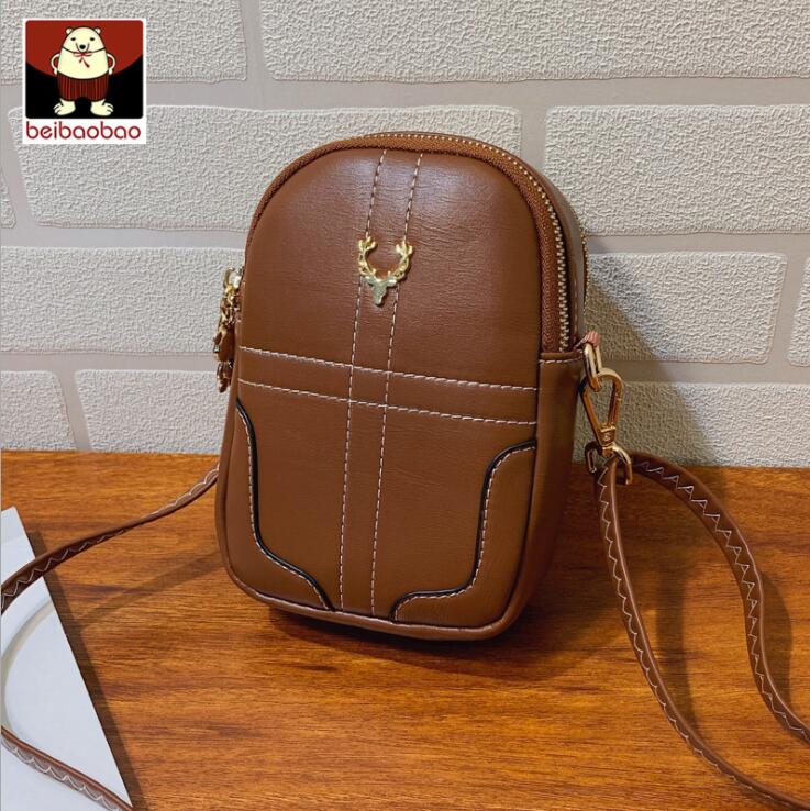 

Factory wholesale brand women shoulder bags simple Joker leather handbag street trend Thread decoration storage wallet foreign leathers mobile phone bag, Blue(boutique box)