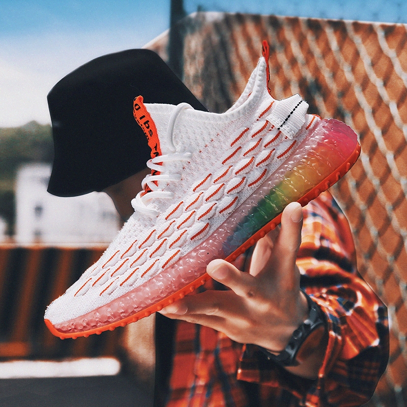 

2020 New Arrival Colorful Sneakers Camouflage Men Shoes Fashion Wihte Shoes For Men Zapatillas Hombre Deportiva Size 39 44 Loafers For Y0Qa#, White yellow