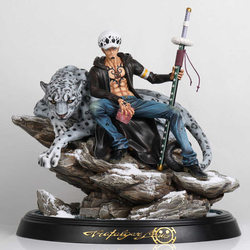 

Anime Trafalgar Law Leopard Scene Operation Devil Fruit Pvc Action Figure Statue Collection Model Dolls Decorate Toys For Kids Q0722, With box