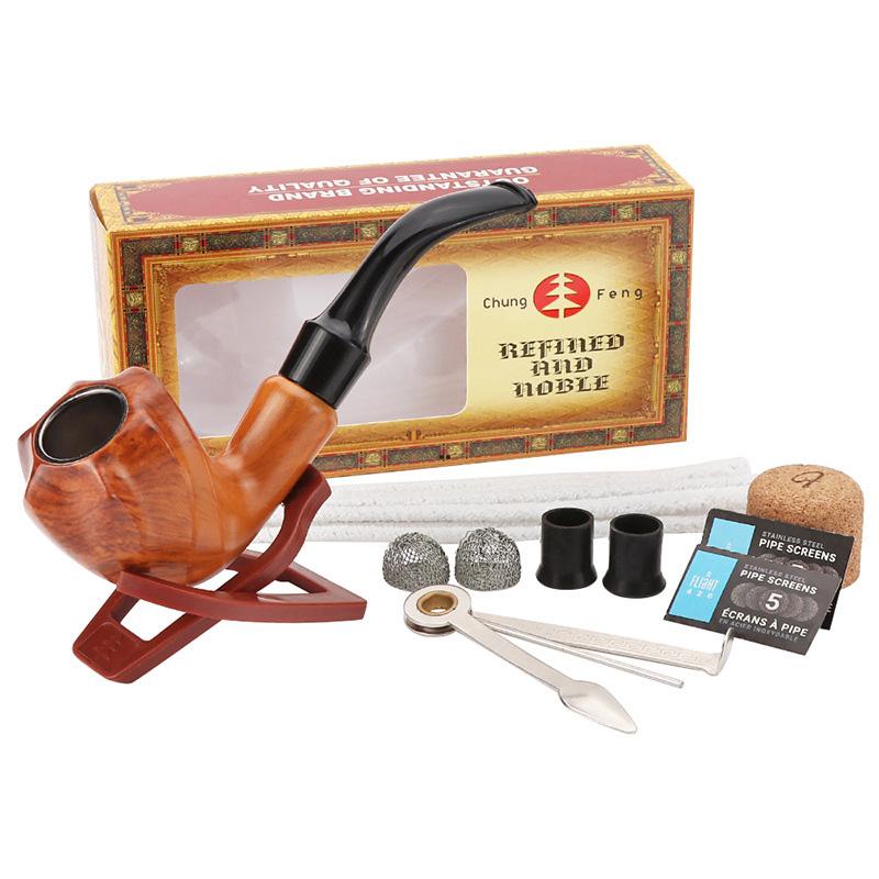 

Factory Direct Sales Resin Pipe Package Burn-resistant Bakelite Pipes With a Full Set of Smoking Accessories OWF8660