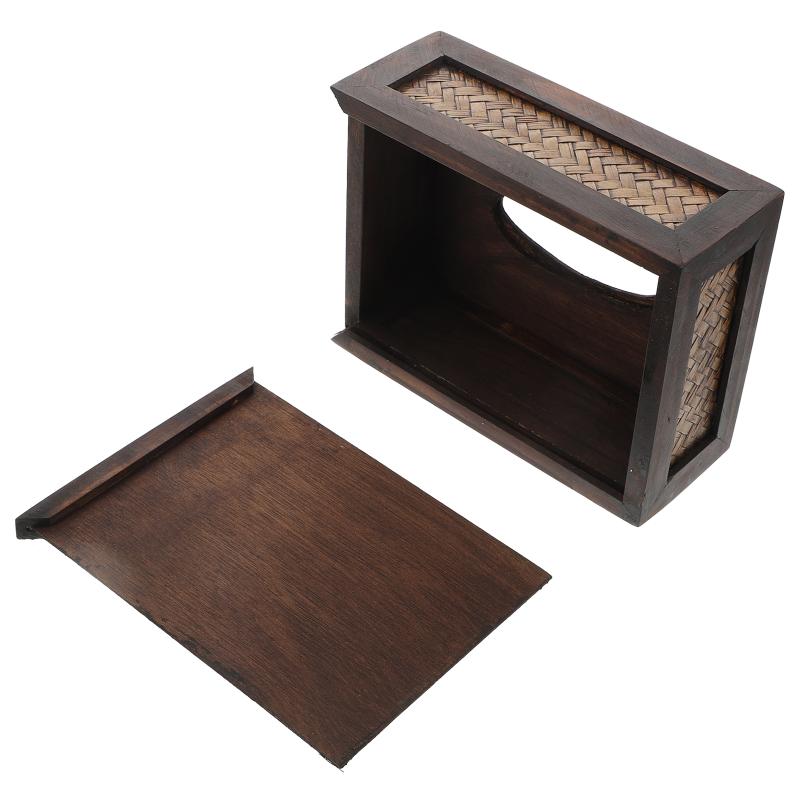 

Gift Wrap 1Pc Rattan Weaving Tissue Box Organizer Household Woven Napkin
