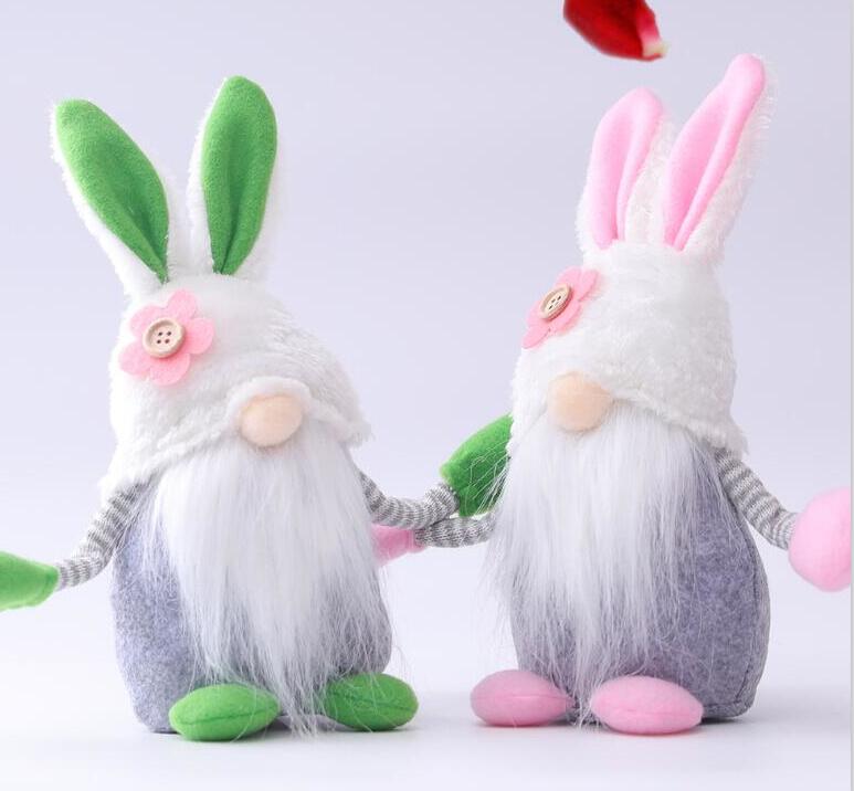 10 pcs Easter Bunny Party Favors Rabbit Gnome Faceless Dwarf Doll Holiday Table Decoration FY7476-image-658761562