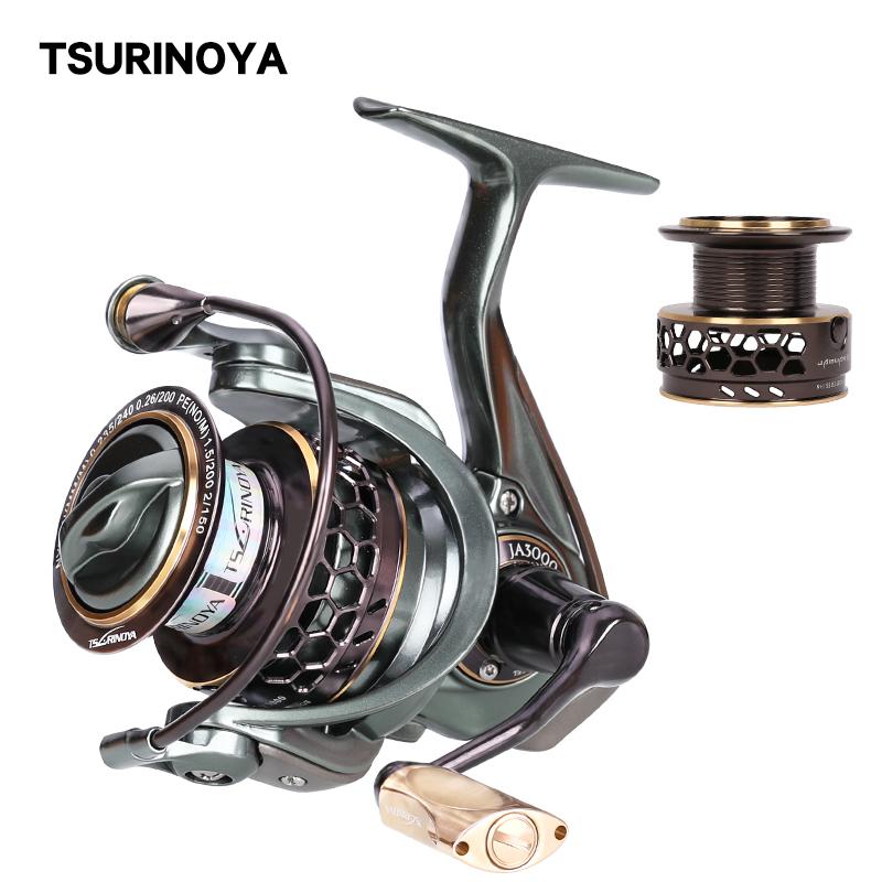 

Baitcasting Reels TSURINOYA Fishing Reel JAGUAR 3000 Double Spools Spinning High Speed Ratio 9+1BB Sell Bass Extra Spare Spool