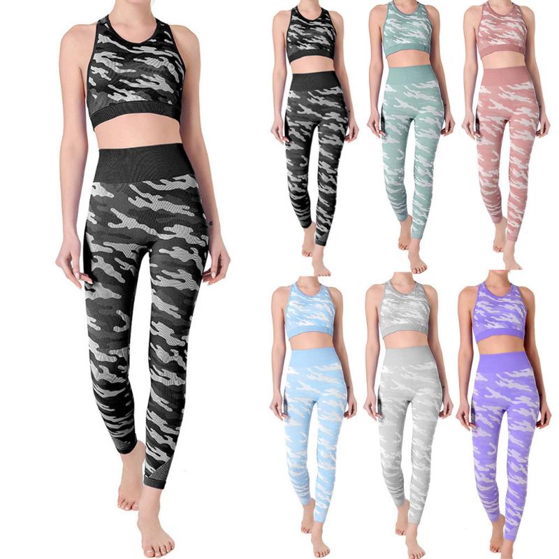 

New 2 Piece Seamless Gym Clothing Yoga Set Fitness Workout Sets Yoga Outfits Women Sleeveless High Waist Women' Sportswear suit, Bk