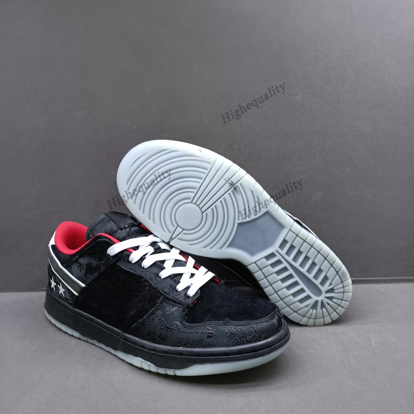 

Shoes Running Men Women Lpl Low Skateboard League Of Legends Pro Leagues Black Red Silk Dragon Luminous Casual Sneakers DO2327-011