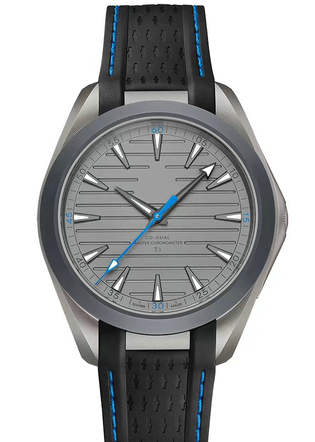

Titanium color Rubber strap Womens Fashion lady Men Leather Mens automatic mechanical Watches Wristwatch Automatic Watch montre de luxe 2021