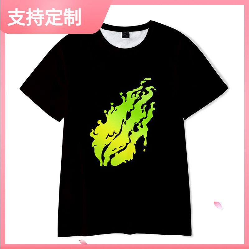 

2021 Summer Leisure Round Neck Prestonplayz Short Sleeve T-shirt 3d Digital Printing Men's and Women's Wear, Section p