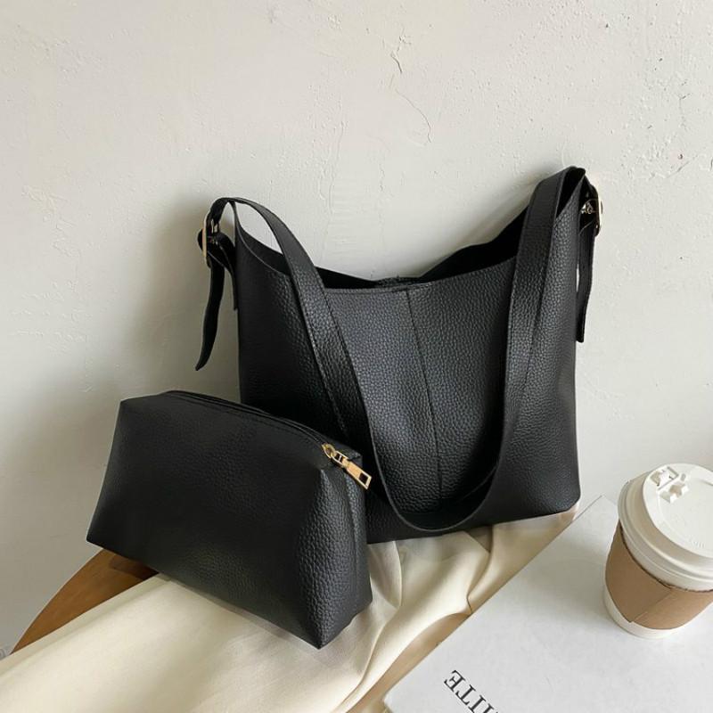 

Big woman bags luxury designers Bucket Bag Female Shoulder Bag Vintage messenger bags PU Leather Lady Crossbody Handbag Tote set, Khaki