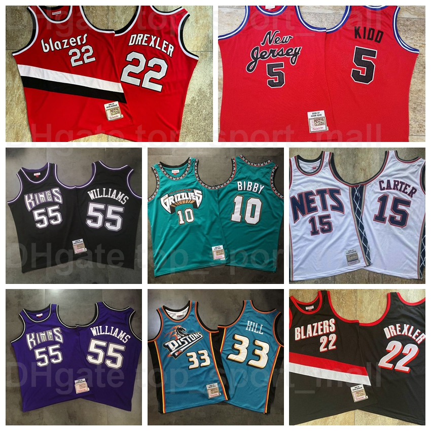 

Retro Mitchell And Ness Basketball Authentic Jason Williams Jersey 55 Michael Mike Bibby 10 Grant Hill 33 Clyde Drexler 22 Jason Kidd 5 Vince Carter 15 Vintage Sport, 1983-84