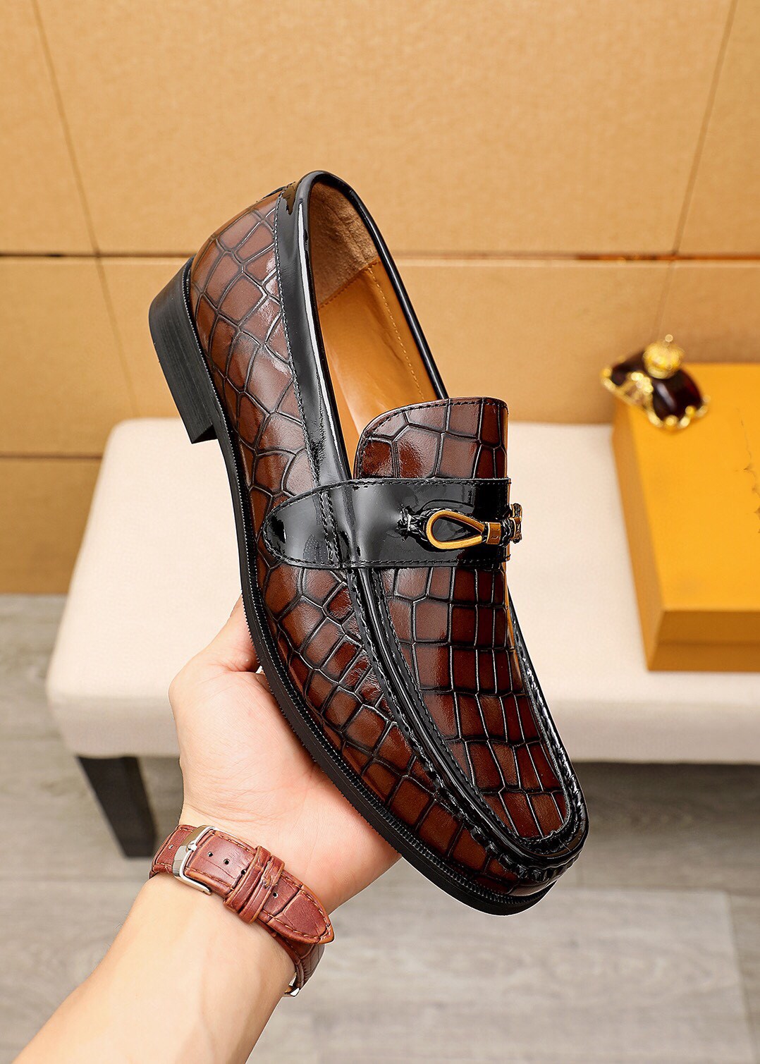 

Winter Warm With Velvet Male Leathers Shoe Man Dress Shoes Business Classic Square Toe Leather Shoes Men Formal Footwear Slip-On, #01