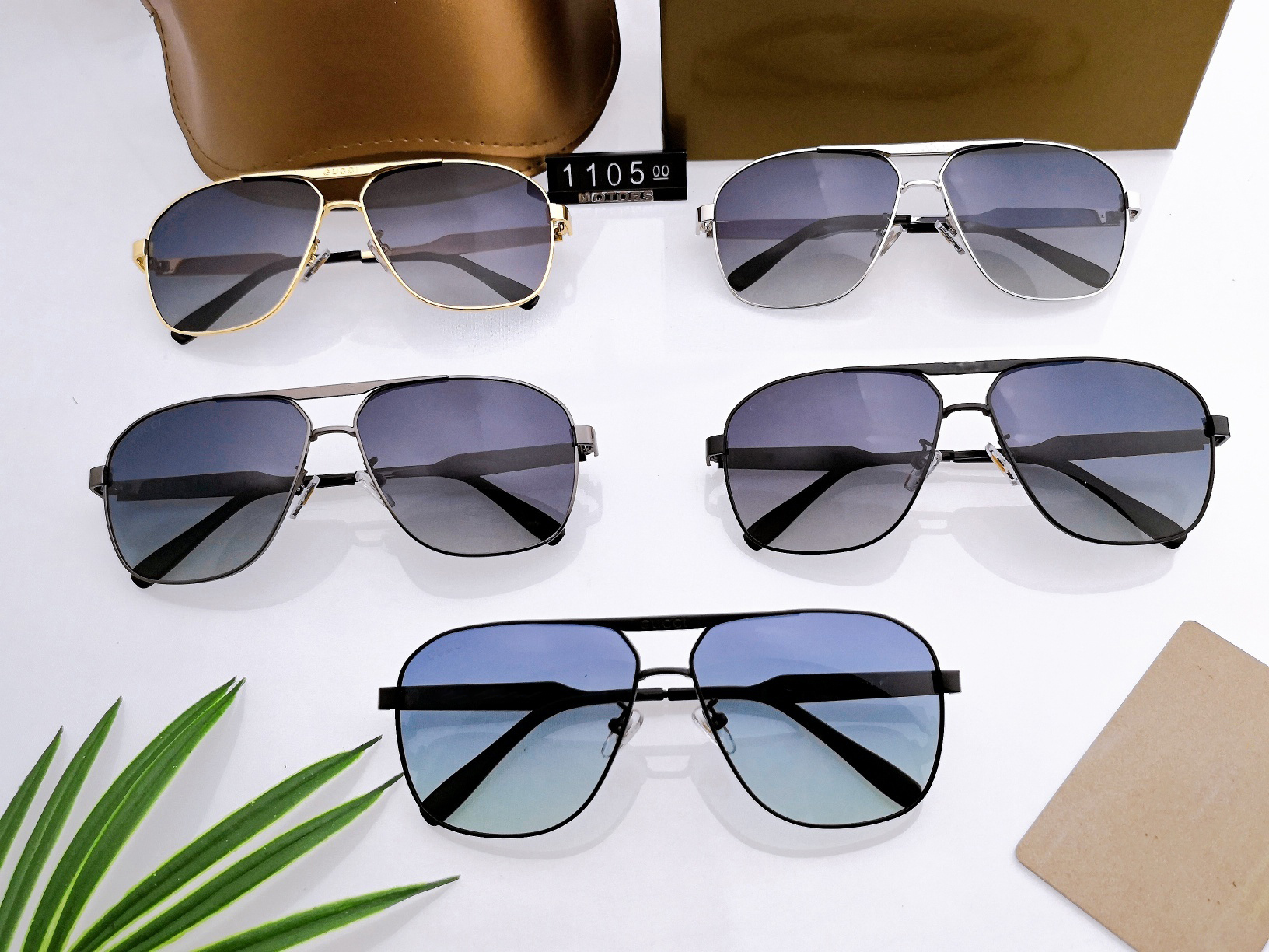 

New Fashion Luxury fashion Men and women design sunglasses metal frame simple generous style top quality uv400 protective glasses
