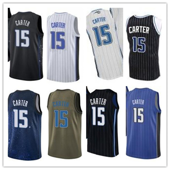 

Custom Leave Name Number 15 Vince Carter White Black Yellow Blue Green Brown Basketball Jersey Men Women Youth Jerseys