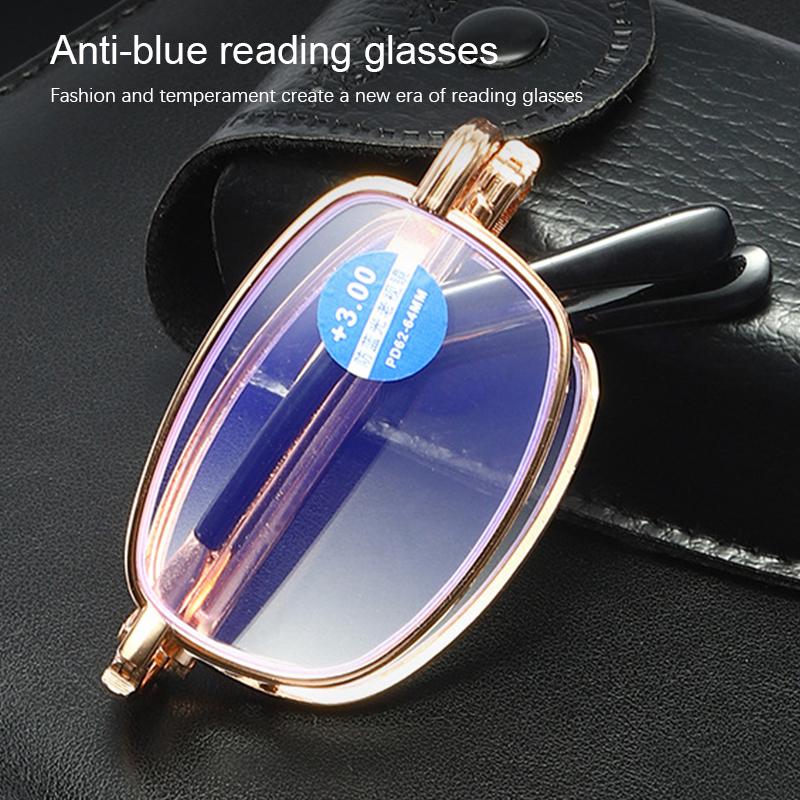 

Sunglasses Anti-blue Light Folding Reading Glasses Magnifying Glass Full Frame Men And Women Models With Box Fashion